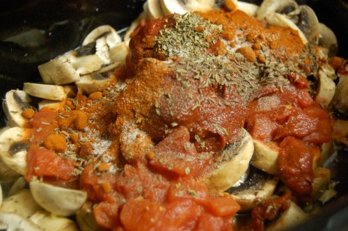 Slow cooker recipe for mushroom goulash in the crock pot